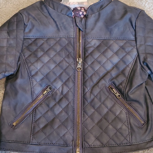 Toddler Faux Leather Jacket - Picture 2 of 4